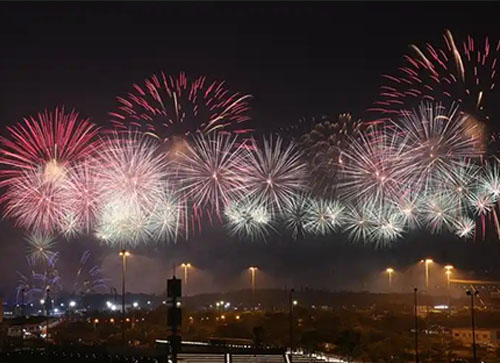 苍溪县焰火晚会